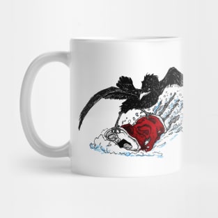 Snow Board Crow Mug